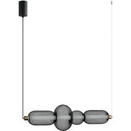 Italux Marco lampa wisząca 1x16 W czarna PND-84283-4-BK