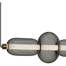 Italux Marco lampa wisząca 1x16 W czarna PND-84283-4-BK