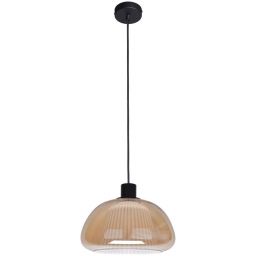 Italux Apiro lampa wisząca 1x7 W bursztynowa PND-84638-BK-AMB