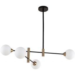 Italux Marino lampa podsufitowa 4x25 W czarna PND-9148-4-OPAL