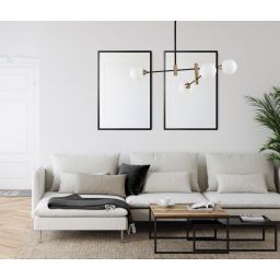 Italux Marino lampa podsufitowa 4x25 W czarna PND-9148-4-OPAL