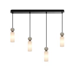 Italux Santos lampa wisząca 4x40 W czarna PND-95331-4-BK