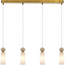 Italux Santos lampa wisząca 4x40 W złota PND-95331-4-BRSS