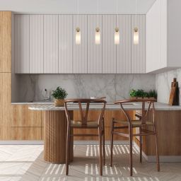 Italux Santos lampa wisząca 4x40 W złota PND-95331-4-BRSS