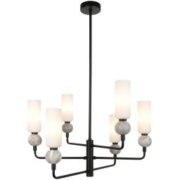 Italux Santos lampa podsufitowa 6x40 W czarna PND-95331-6-BK