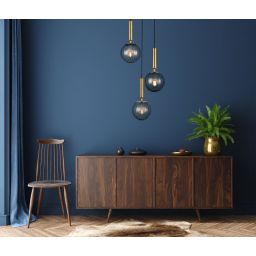 Italux Ravena lampa wisząca 3x5 W przydymiona PND-2324-3A BRO+SG