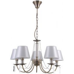 Italux Solana lampa wisząca 5x40 W brązowa PND-28366-5