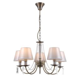 Italux Solana lampa wisząca 5x40 W brązowa PND-28366-5