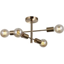 Italux Piansi lampa wisząca 4x40 W mosiądz miodowy PND-4025-4-HBR