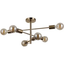 Italux Piansi lampa wisząca 6x40 W mosiądz miodowy PND-4025-6-HBR