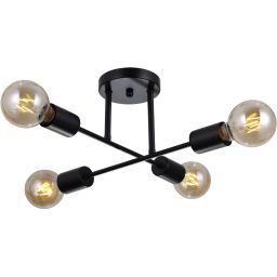Italux Formio lampa wisząca 4x40 W czarny mat PND-4052-4-BL