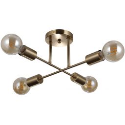 Italux Formio lampa wisząca 4x40 W mosiądz miodowy PND-4052-4-HBR