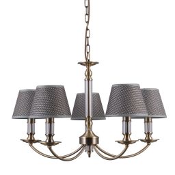 Italux Zanobi lampa wisząca 5x40 W brąz antyczny PND-43272-5