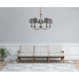 Italux Zanobi lampa wisząca 5x40 W brąz antyczny PND-43272-5