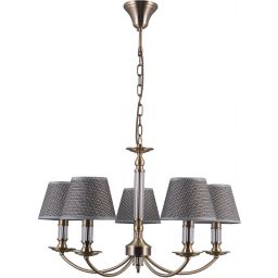 Italux Zanobi lampa wisząca 5x40 W brąz antyczny PND-43272-5