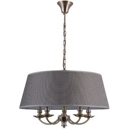 Italux Zanobi lampa wisząca 5x40 W brąz antyczny PND-43272-5A