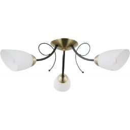 Italux Clarisa lampa podsufitowa 3x40 W czarna PND-6706-3