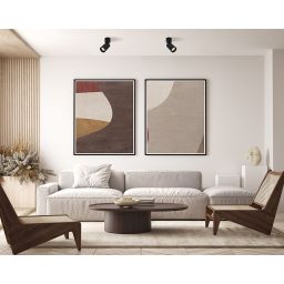 Italux Nesto lampa podsufitowa 1x10 W czarny mat  SPL-23436-1R-BK