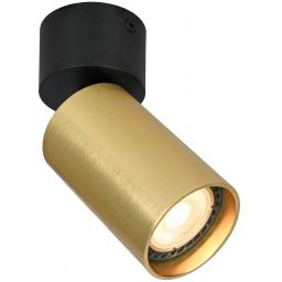 Italux Nesto lampa podsufitowa 1x10 W mosiądz SPL-23436-1R-BK-BRSS