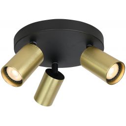 Italux Nesto lampa podsufitowa 3x10 W złota SPL-23436-3R-BK-BRSS