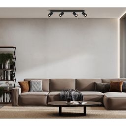 Italux Nesto lampa podsufitowa 4x10 W czarna SPL-23436-4-BK