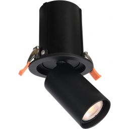 Italux Termo lampa do zabudowy 1x10 W czarna SPL-50310-1R BK