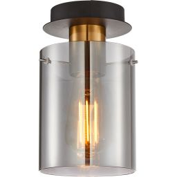 Italux Sardo lampa podsufitowa 1x40 W czarna-mosiądz-szara SPL-5581-1SC-BRO-SG