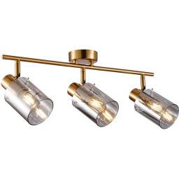 Italux Sardo lampa podsufitowa 3x40 W mosiądz-przydymiona SPL-5581-3-BRO-SG