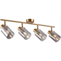 Italux Sardo lampa podsufitowa 4x40 W mosiądz-przydymiona SPL-5581-4-BRO-SG