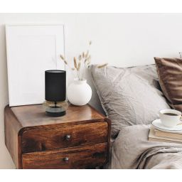 Italux Dorme lampa stołowa 1x40 W bursztynowa TB-43648-BL-AMB