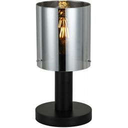 Italux Sardo lampa stojąca 1x40 W czarna-przydymiona TB-5581-1-BK+SG