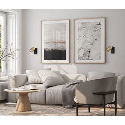 Italux Nesto kinkiet 1x10 W złoty WL-23436-1-BK-GD