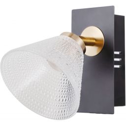 Italux Orella kinkiet 1x4 W czarny WL-34393-1-BK-HBR