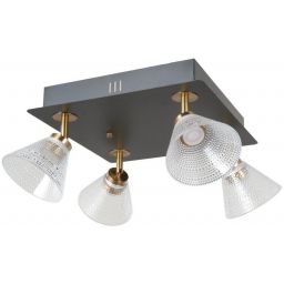 Italux Orella lampa podsufitowa 4x16 W czarna WL-34393-4S-BK-HBR