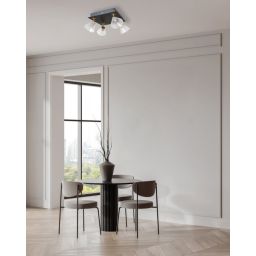 Italux Orella lampa podsufitowa 4x16 W czarna WL-34393-4S-BK-HBR