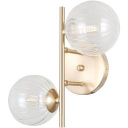 Italux Toledo kinkiet 2x5 W złoty WL-40717-2-HBR