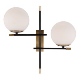 Italux Stelia kinkiet 2x5 W czarny WL-43660-2