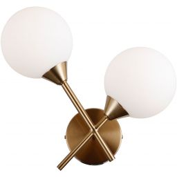 Italux Evora kinkiet 2x5 W mosiądz WL-55342-2-HB