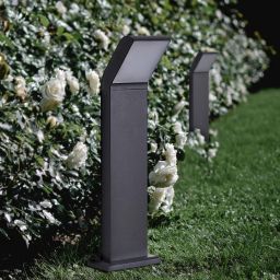 Kaja Vidar lampa zewnętrzna stojąca 24x0,5W czarna/biała K-8147