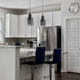 Kaja Denis lampa wisząca 2x15 W czarna-grafitowa K-5261