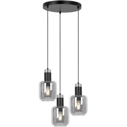 Kaja Denis lampa wisząca 3x15 W czarna-grafitowa K-5262