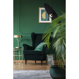 Kaja Burgas lampa wisząca 1x10 W czarna-złota K-5458