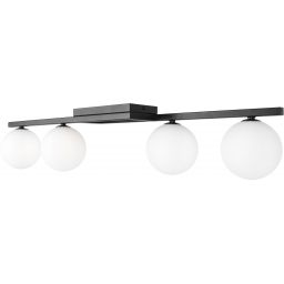 Kaja Korfu lampa podsufitowa 4x10 W biała-czarna K-5460