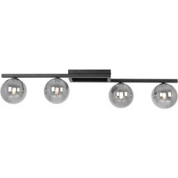 Kaja Paxi lampa podsufitowa 4x10 W czarna-grafitowa K-5465