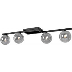 Kaja Paxi lampa podsufitowa 4x10 W czarna-grafitowa K-5465