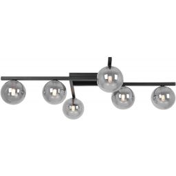 Kaja Paxi lampa podsufitowa 6x10 W czarna-grafitowa K-5466