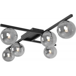Kaja Paxi lampa podsufitowa 6x10 W czarna-grafitowa K-5466