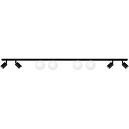 Kaja Swing lampa podsufitowa 8x10 W biała-czarna K-5493