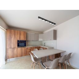 Kaja Cruz lampa podsufitowa 6x10 W czarna K-5534