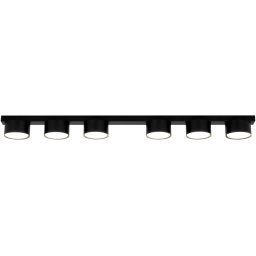 Kaja Cruz lampa podsufitowa 6x10 W czarna K-5534